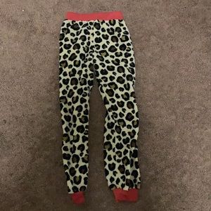 Cheeta pattern pajama pants